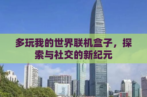 多玩我的世界联机盒子，探索与社交的新纪元