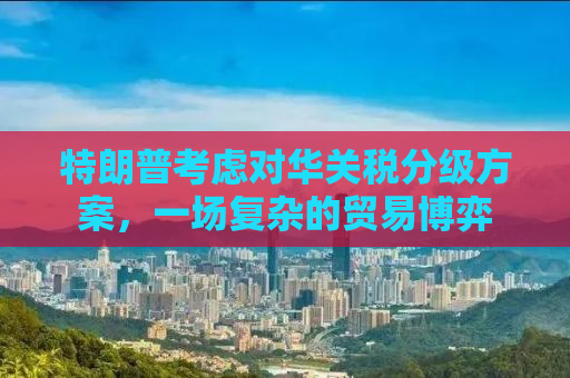 特朗普考虑对华关税分级方案，一场复杂的贸易博弈