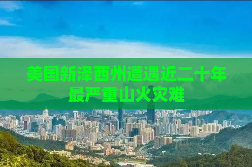 美国新泽西州遭遇近二十年最严重山火灾难