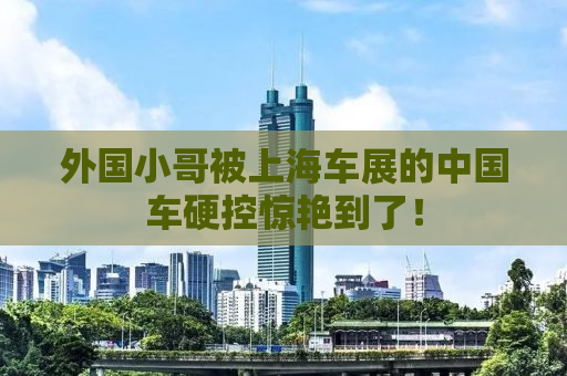 外国小哥被上海车展的中国车硬控惊艳到了！