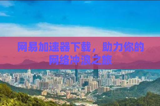网易加速器下载，助力你的网络冲浪之旅
