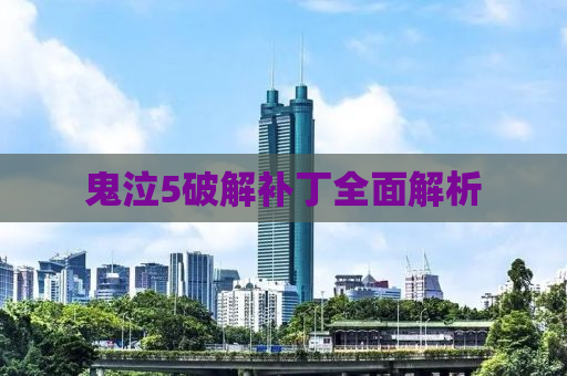 鬼泣5破解补丁全面解析
