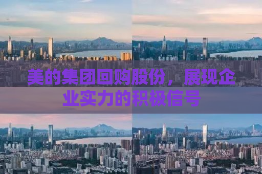 美的集团回购股份，展现企业实力的积极信号
