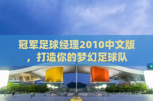 冠军足球经理2010中文版，打造你的梦幻足球队