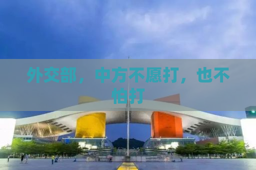 外交部，中方不愿打，也不怕打