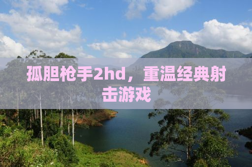 孤胆枪手2hd，重温经典射击游戏
