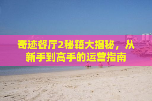 奇迹餐厅2秘籍大揭秘，从新手到高手的运营指南