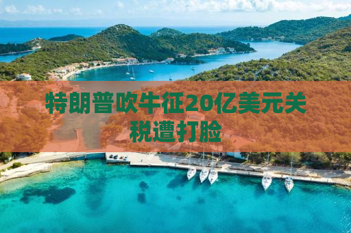特朗普吹牛征20亿美元关税遭打脸