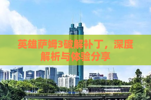 英雄萨姆3破解补丁，深度解析与体验分享