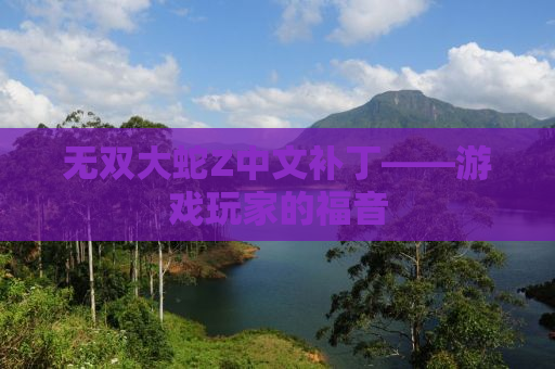 无双大蛇Z中文补丁——游戏玩家的福音